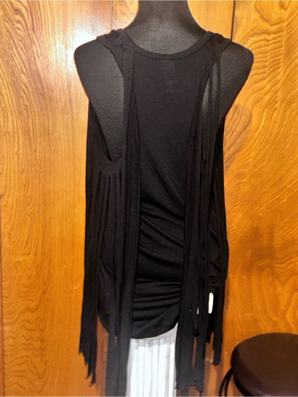 Tyler rose vintage fringe racer back tank  size2